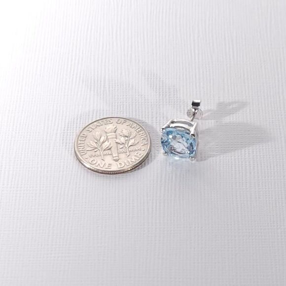 Sky Blue Topaz Post Earrings 7.5 cttw - Picture 6 of 7